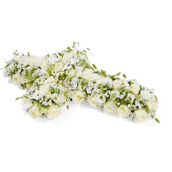 Witte uitvaart bloemen Pure schoonheid